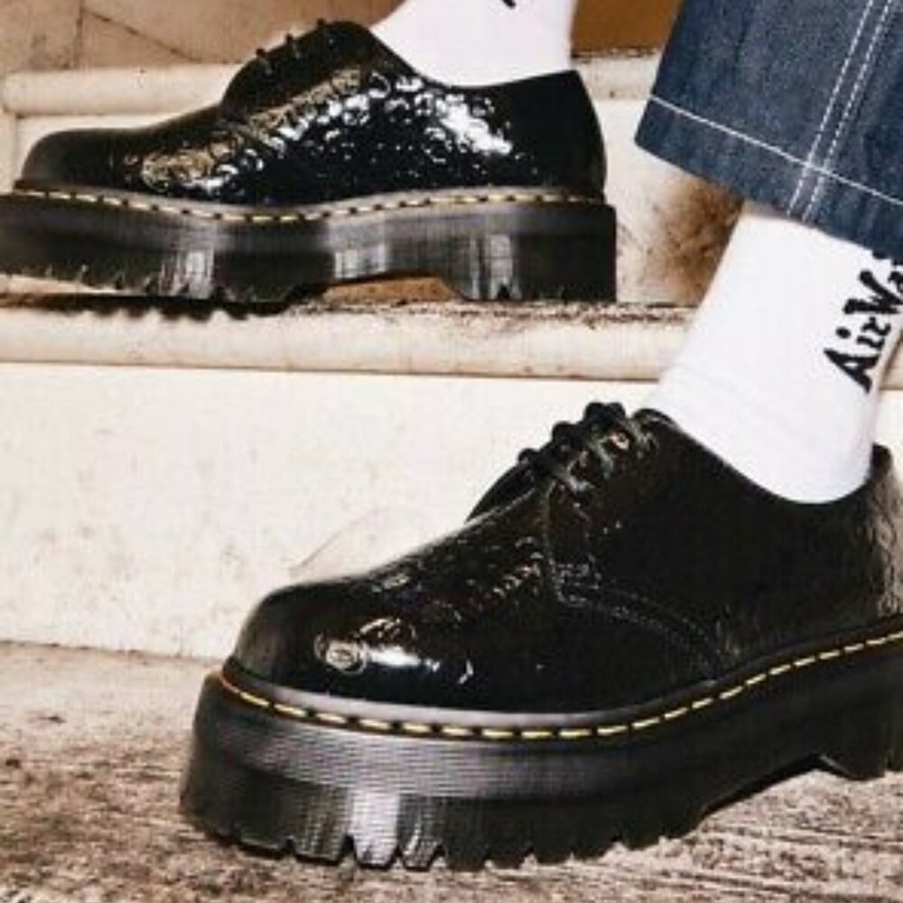 New Dr. Martens 1461 Quad TC Patent Leather Oxfords